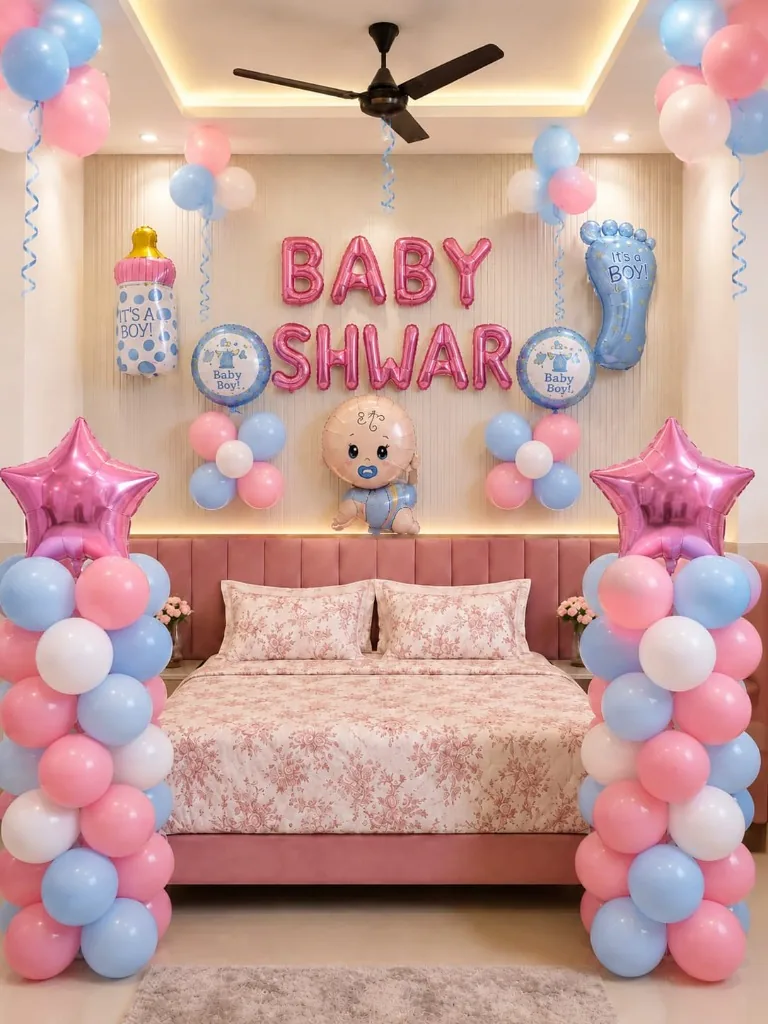 Sweet Pastel Pink & Blue Baby Shower Surprise